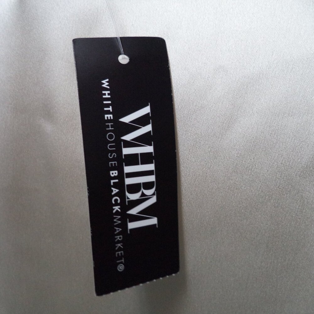 White House Black Market WHBM Satin cream top blouse NEW NWT Size Sz X-Large XL - Picture 12 of 14